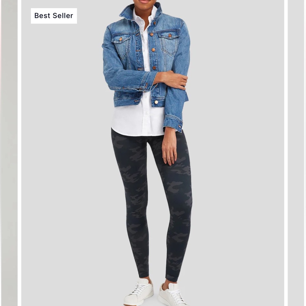 Spanx Seamless Shaping Leggings Black Camo